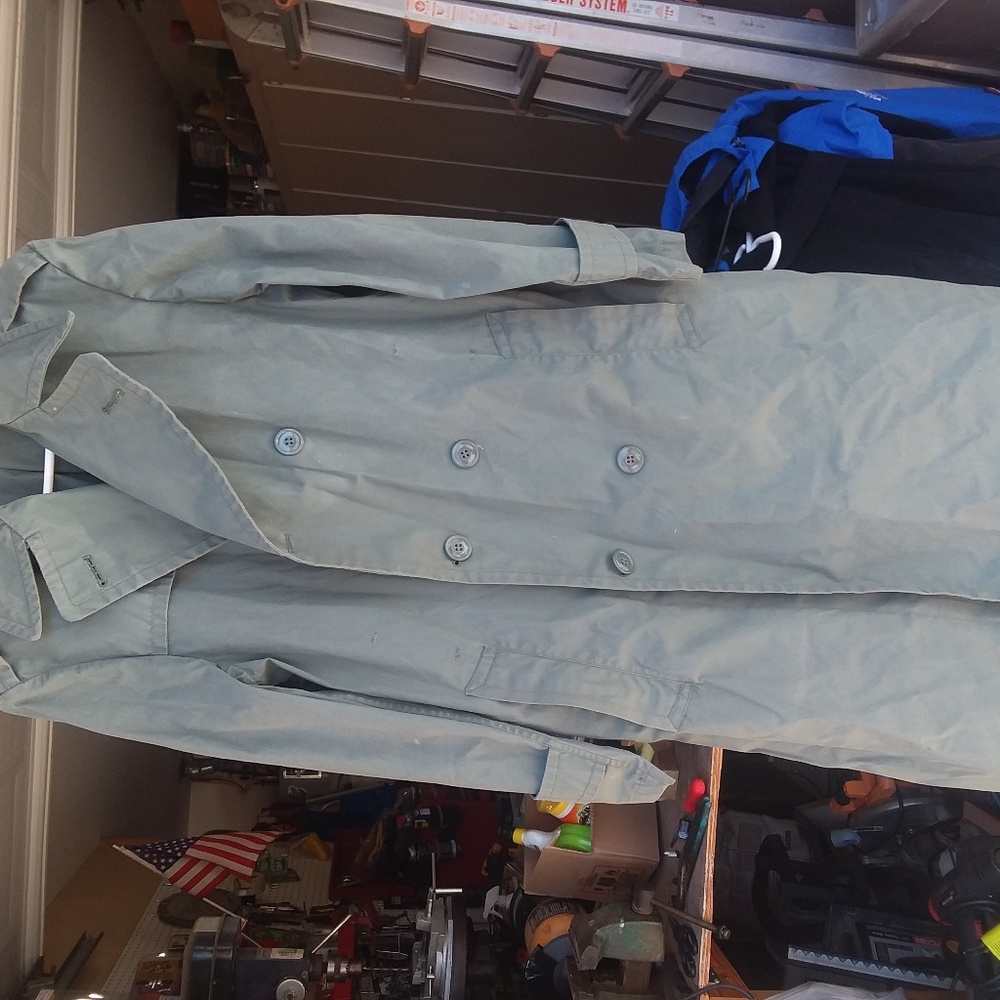 army rain/tench coat